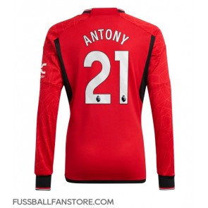 Manchester United Antony #21 Replik Heimtrikot 2023-24 Langarm